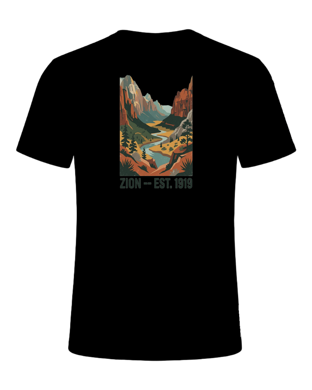 National Park Specific (WPA Style) — Black