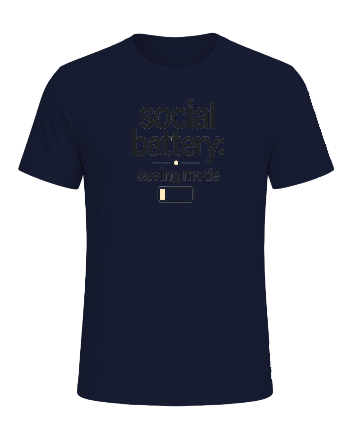 social battery: saving mode — Navy