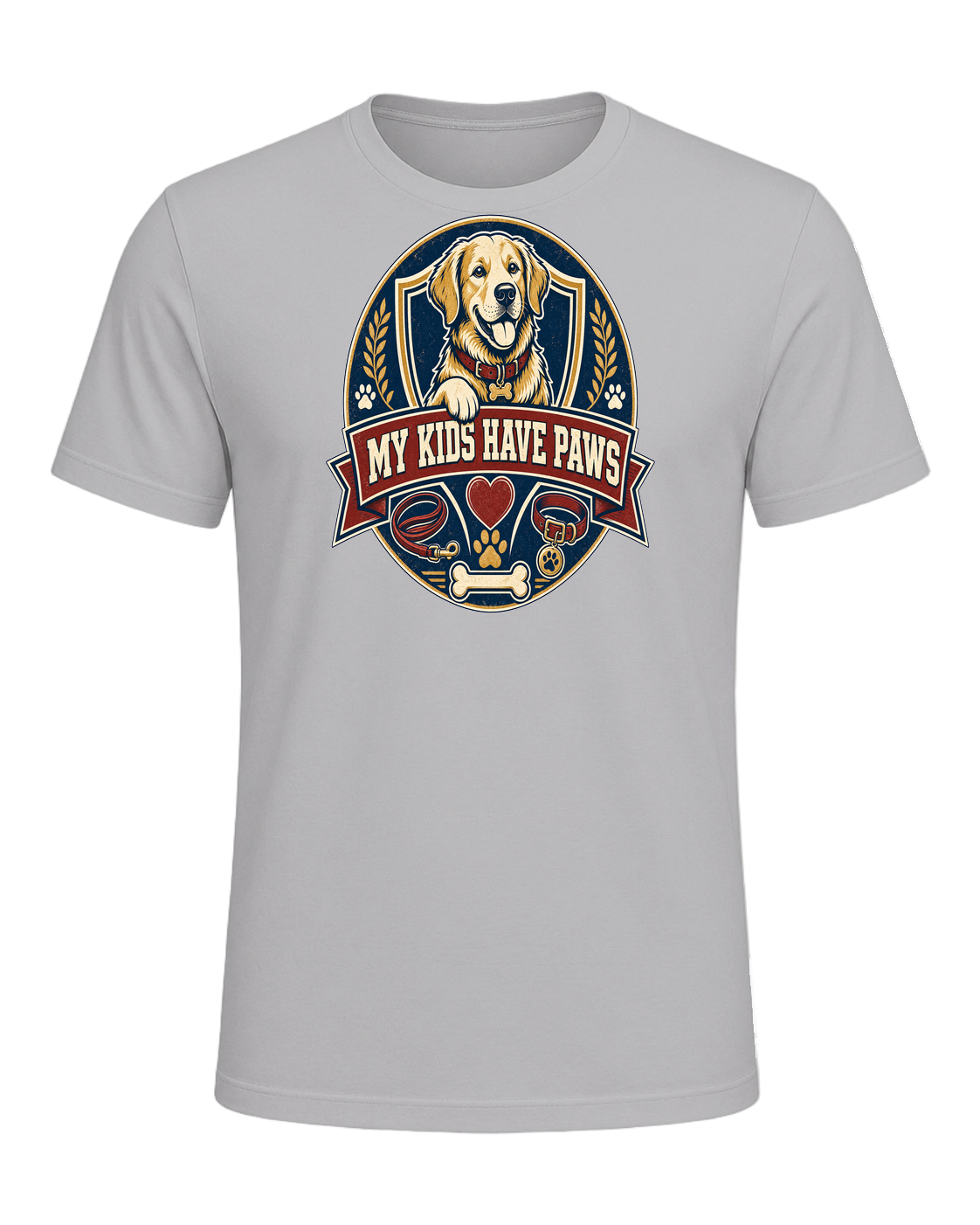 MY KIDS HAVE PAWS — Athletic Heather