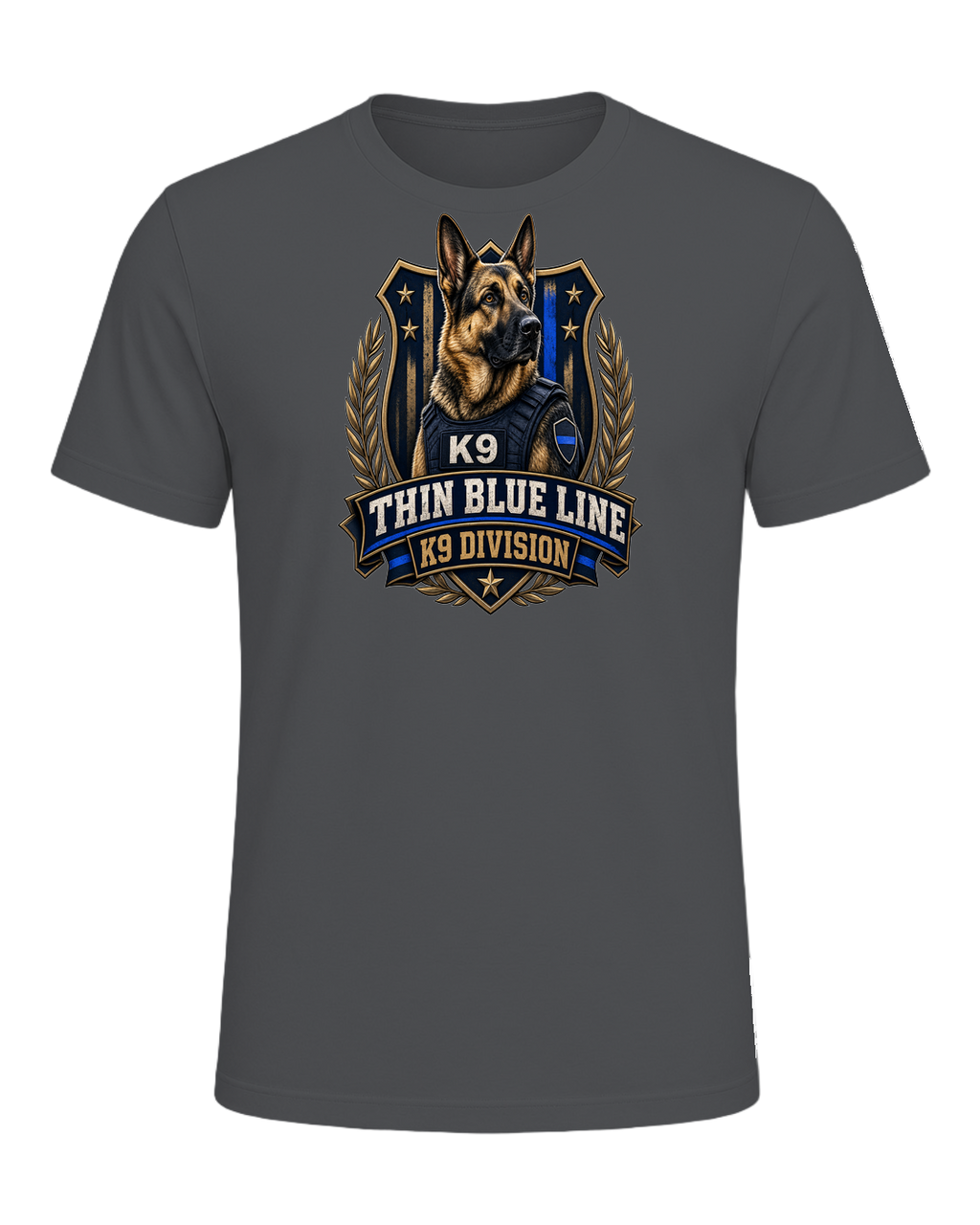 German Shepherd K9 Officer — Asphalt