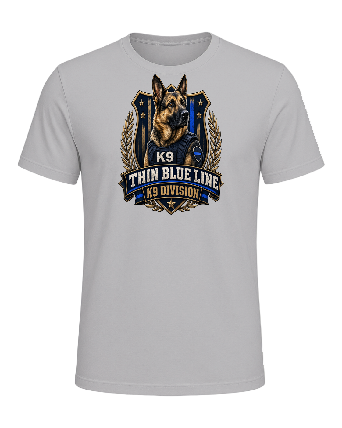 German Shepherd K9 Officer — Athletic Heather