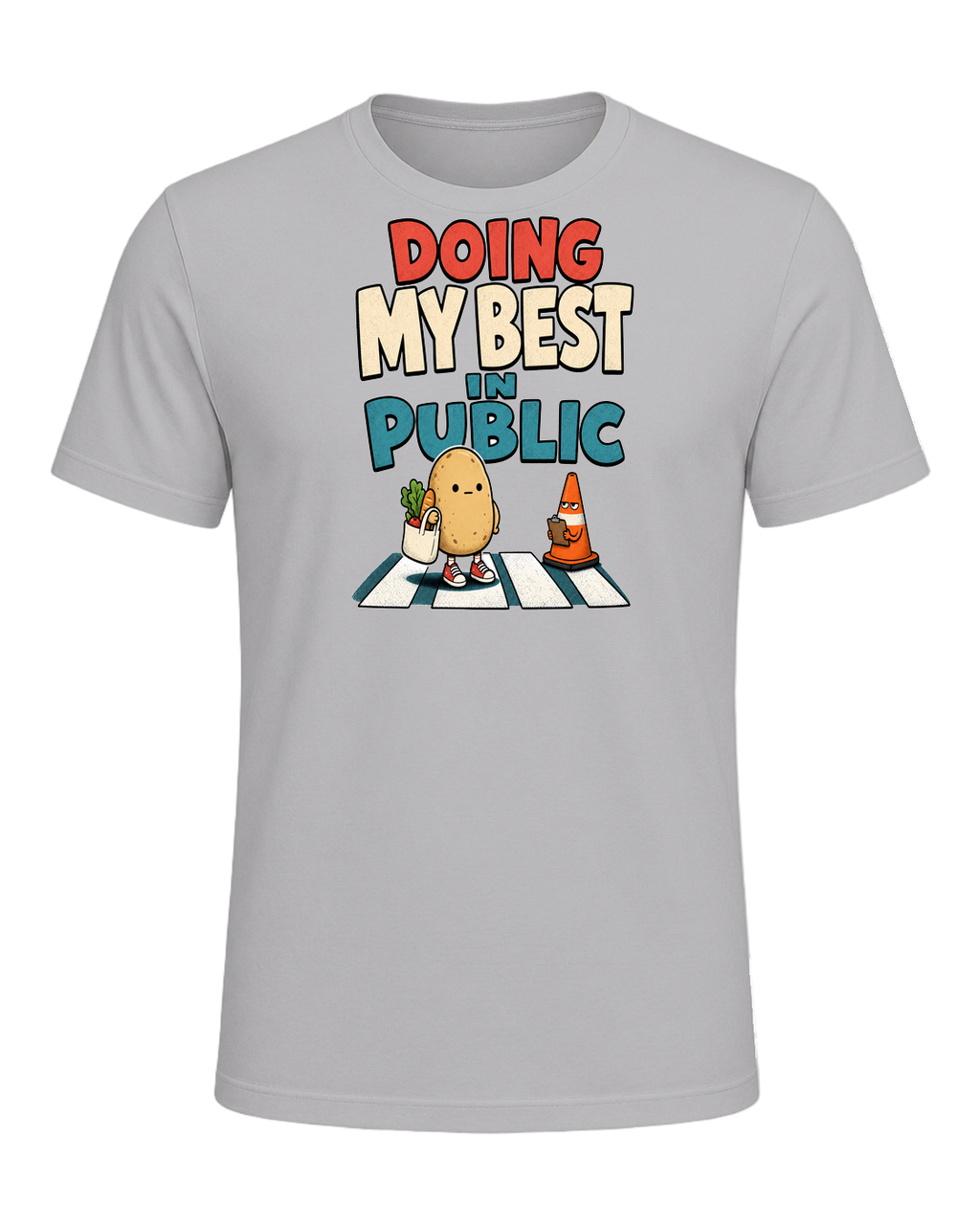 DOING MY BEST IN PUBLIC — Athletic Heather