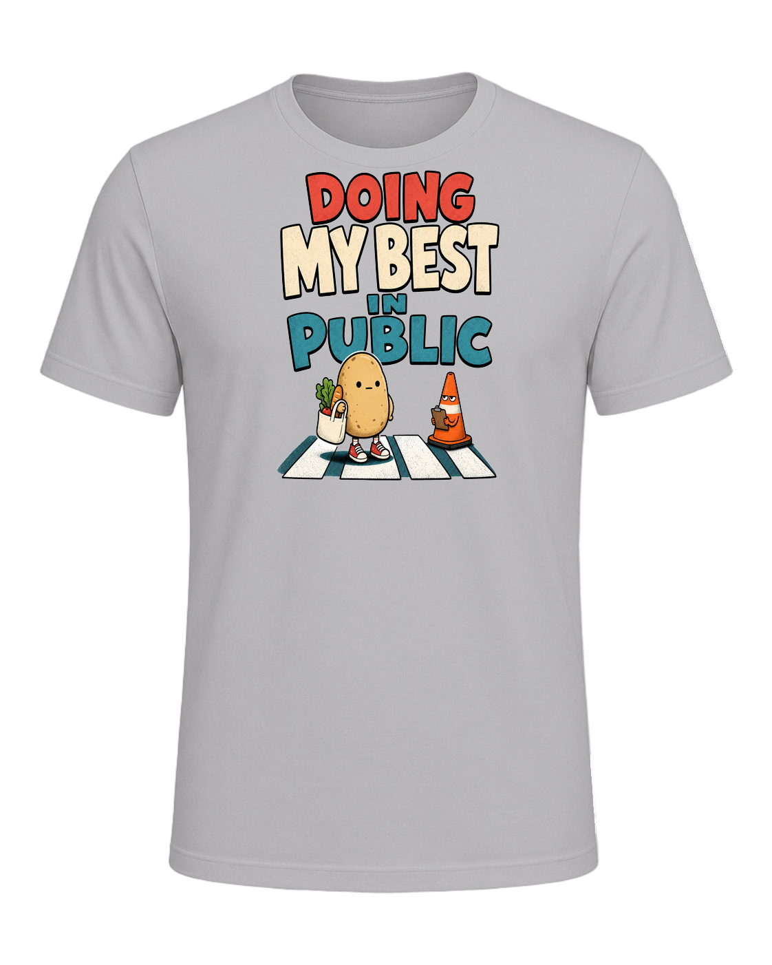 DOING MY BEST IN PUBLIC — Athletic Heather