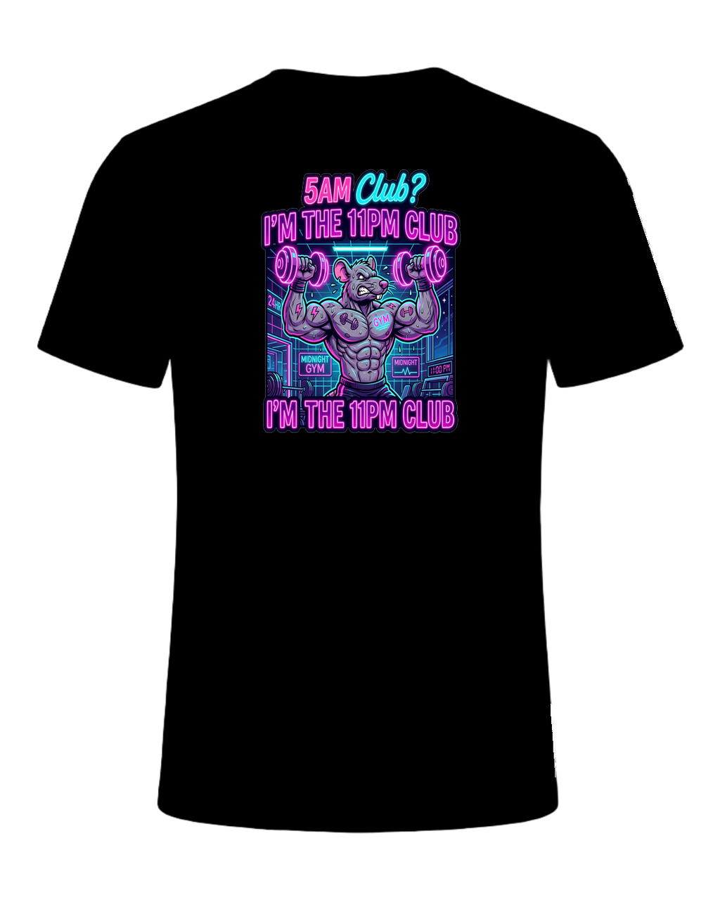 Gym Rat Night Owl — Black