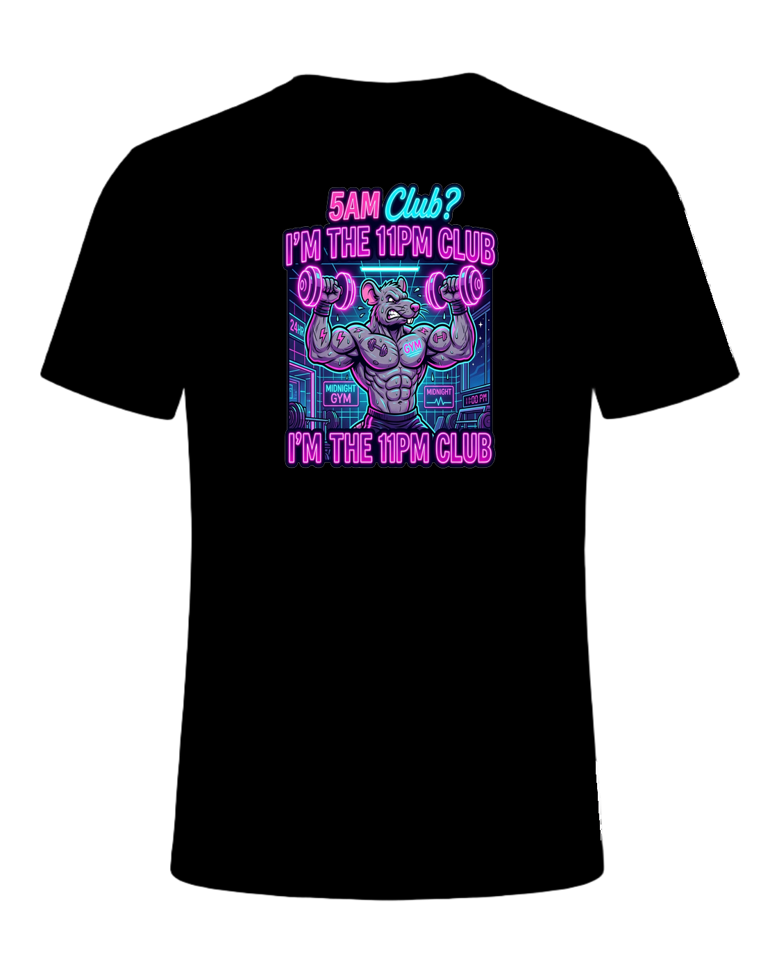 Gym Rat Night Owl — Black