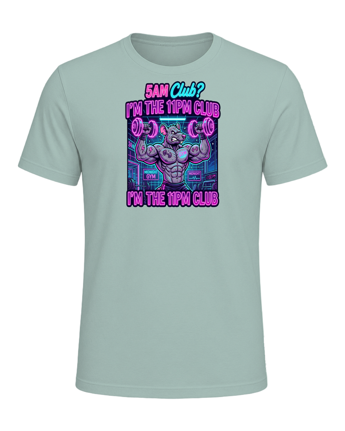 Gym Rat Night Owl — Dusty Blue