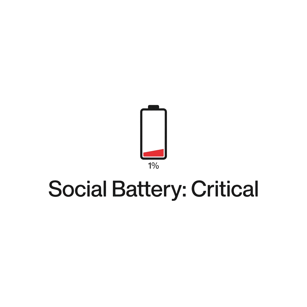 Social Battery Empty