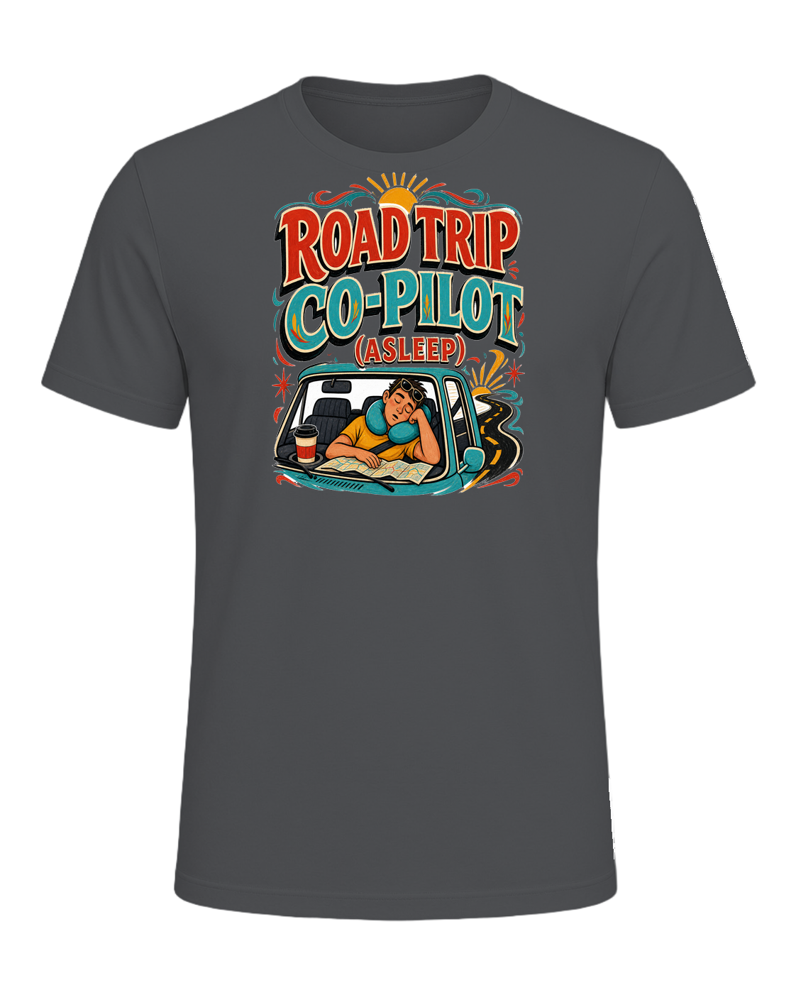 ROAD TRIP CO-PILOT (ASLEEP) — Asphalt
