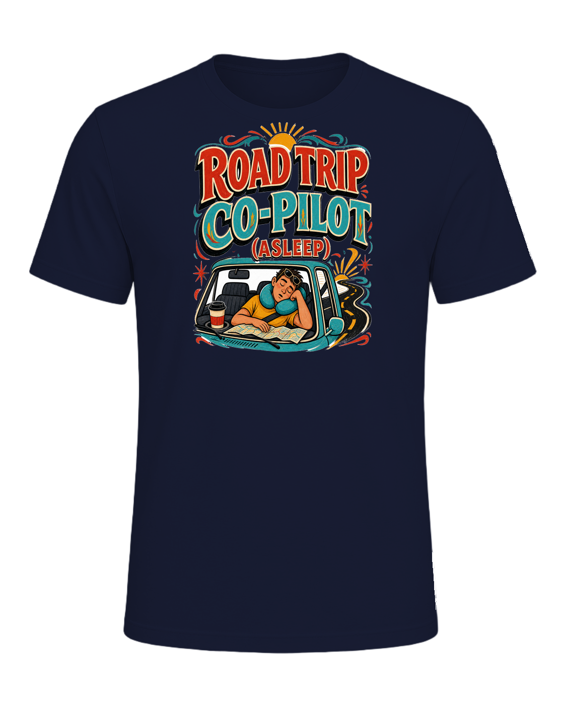 ROAD TRIP CO-PILOT (ASLEEP) — Navy