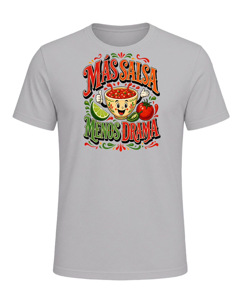 Más Salsa Menos Drama — Athletic Heather