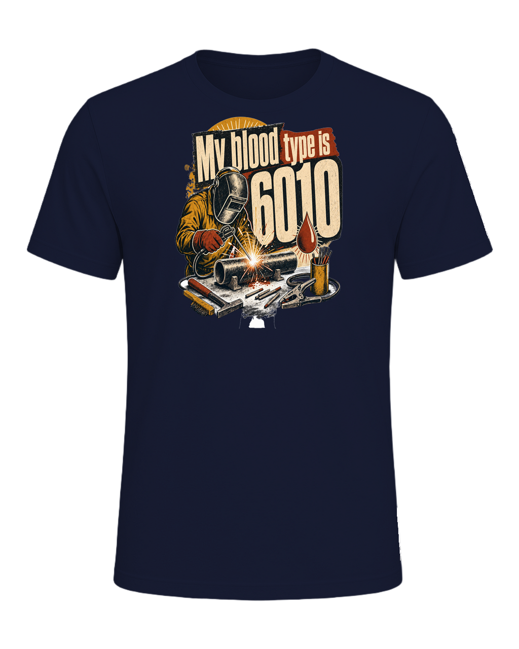 My blood type is 6010 — Navy
