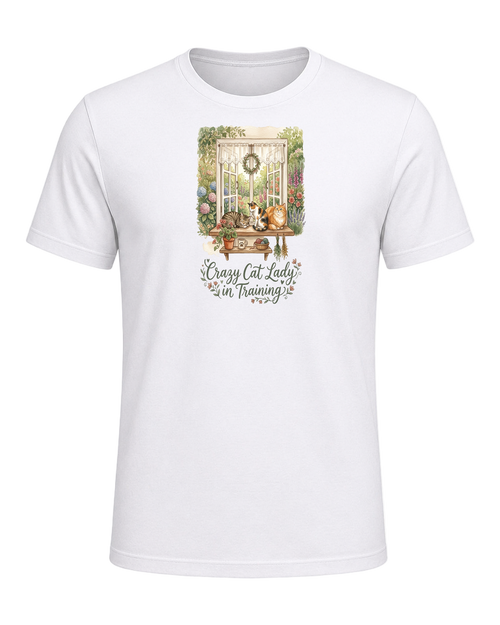 Cat Lady Cottagecore — White