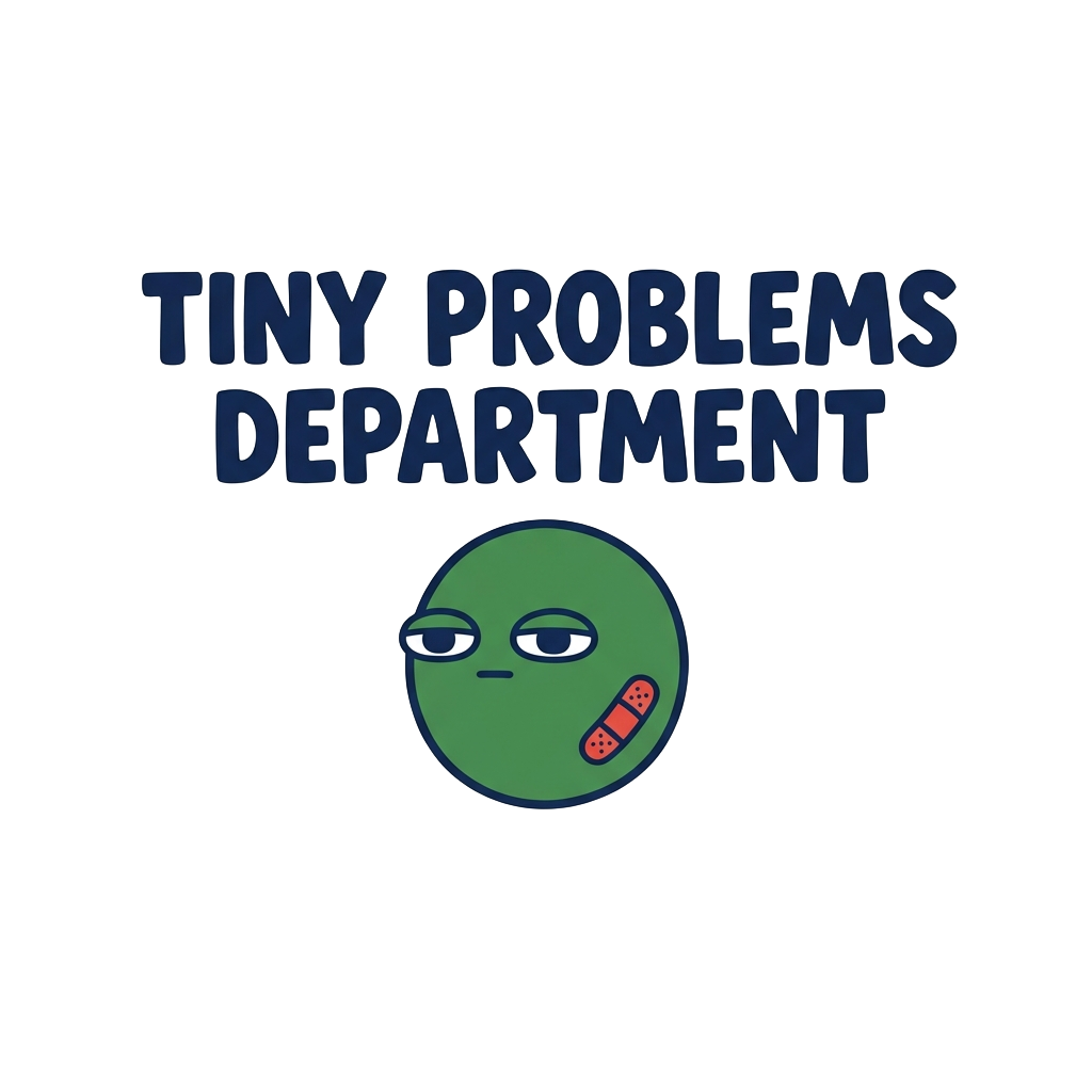 TINY PROBLEMS DEPARTMENT