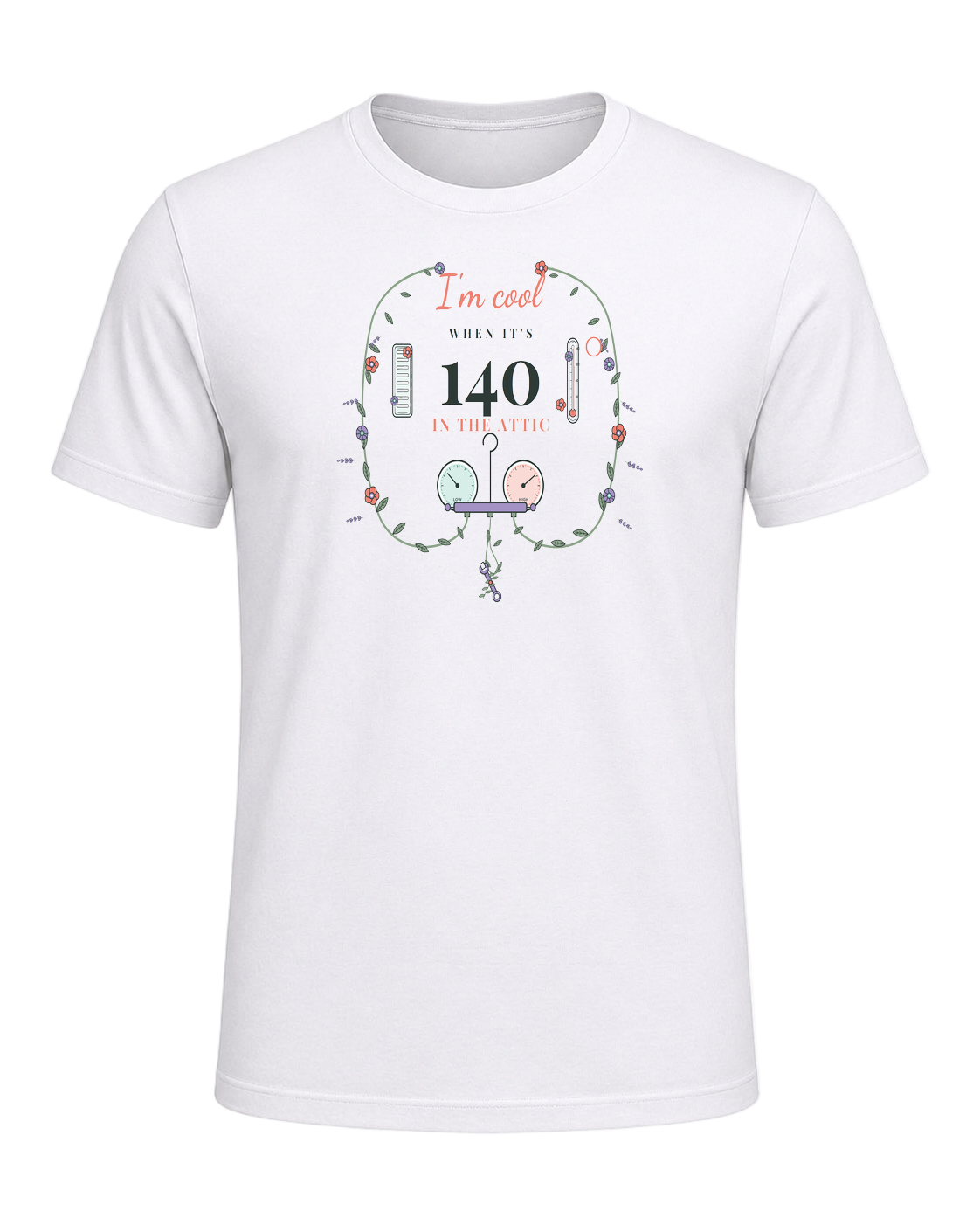 I'm cool when it's 140 in the attic — White