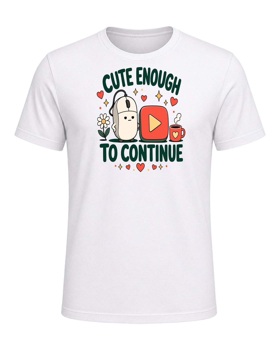 CUTE ENOUGH TO CONTINUE — White