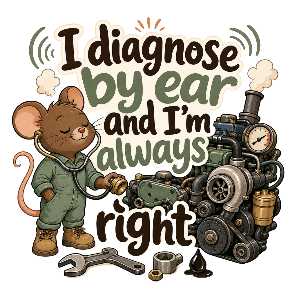 I diagnose by ear and I'm always right