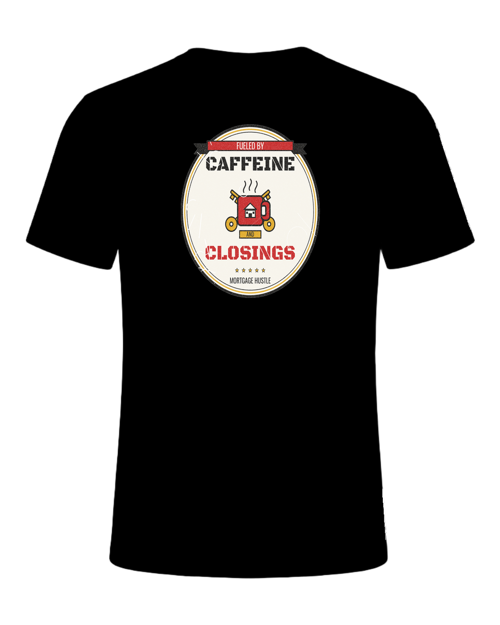 FUELED BY CAFFEINE AND CLOSINGS — Black