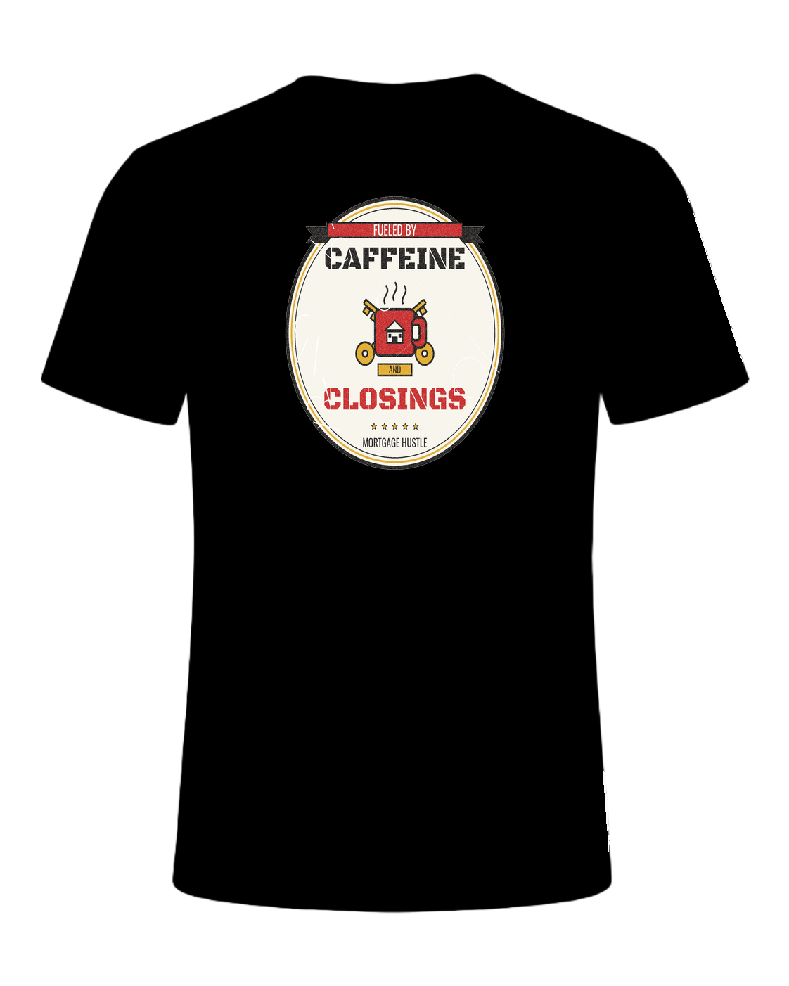 FUELED BY CAFFEINE AND CLOSINGS — Black