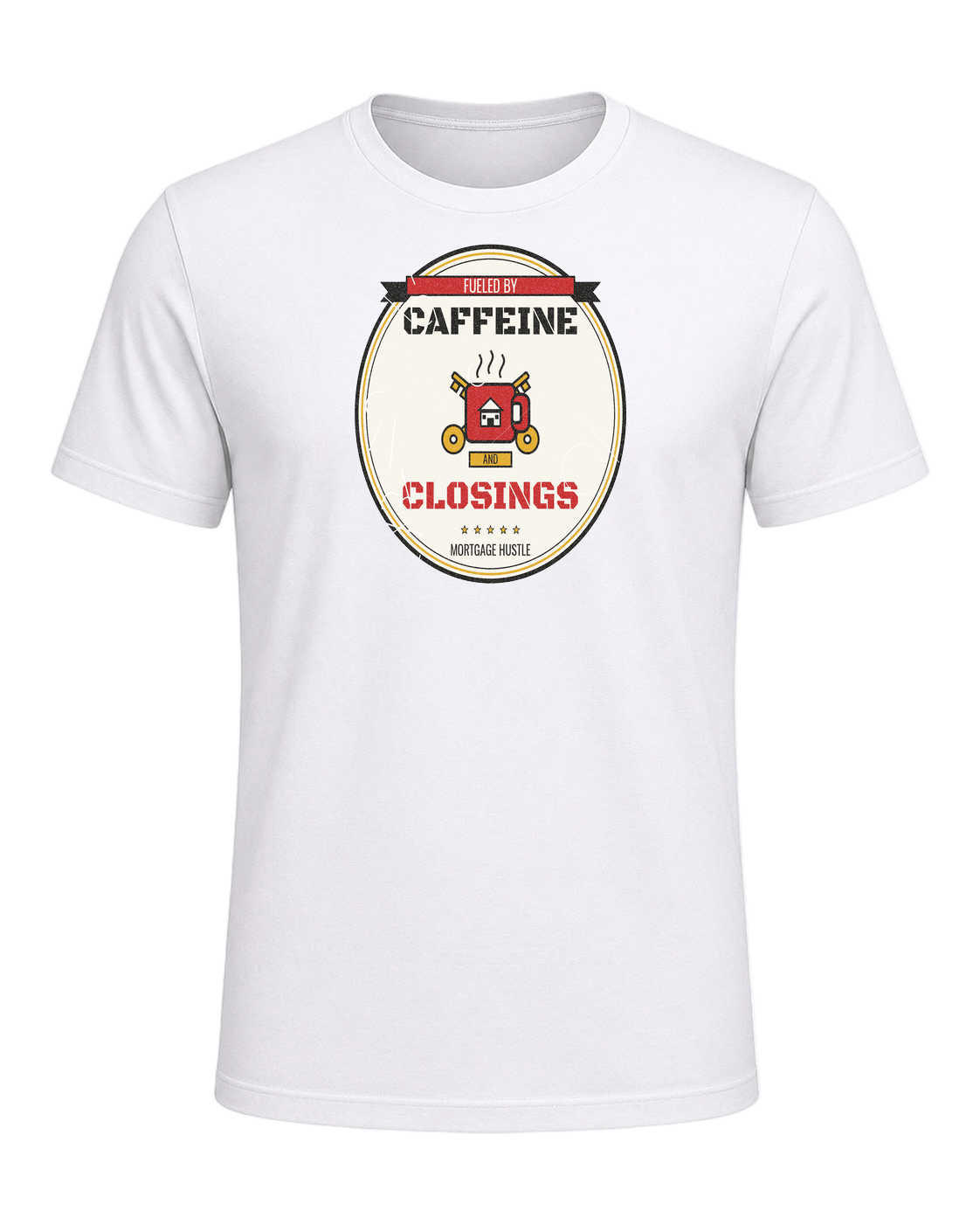 FUELED BY CAFFEINE AND CLOSINGS — White