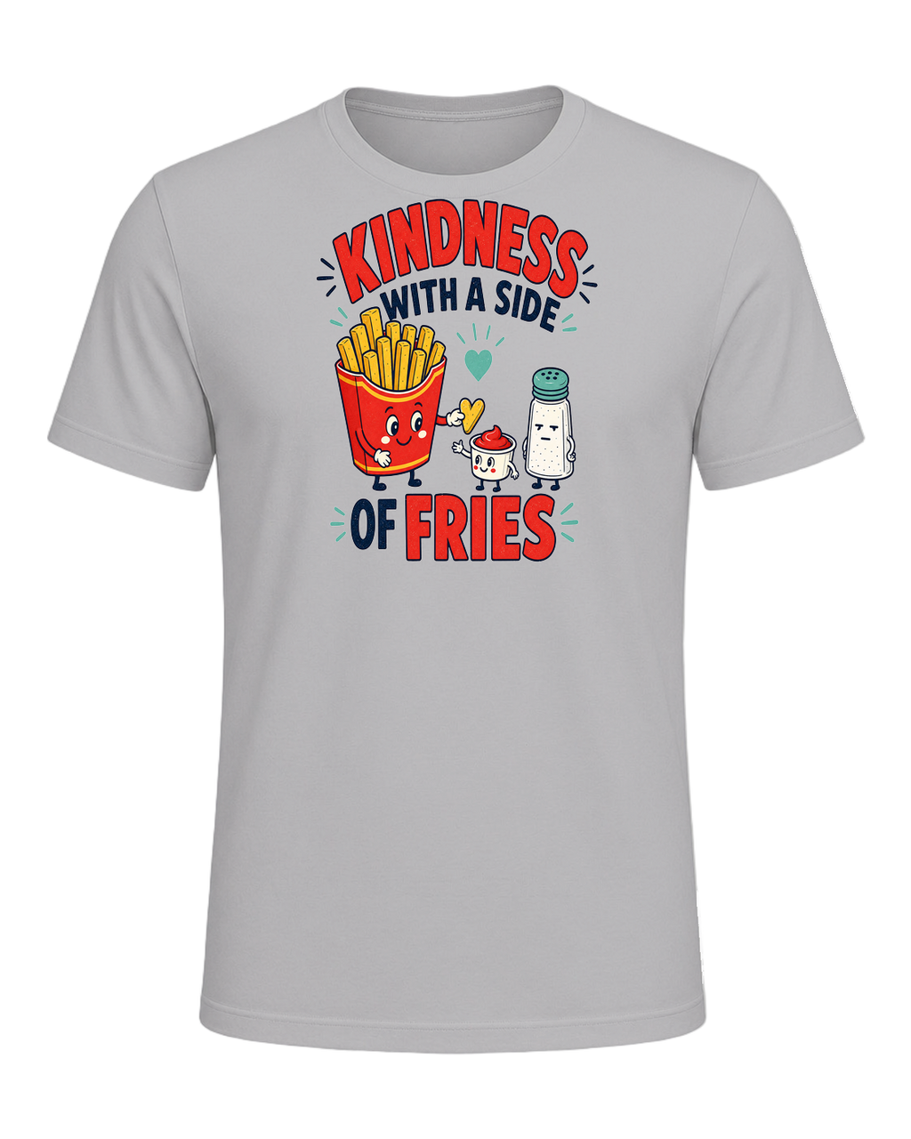 KINDNESS WITH A SIDE OF FRIES — Athletic Heather