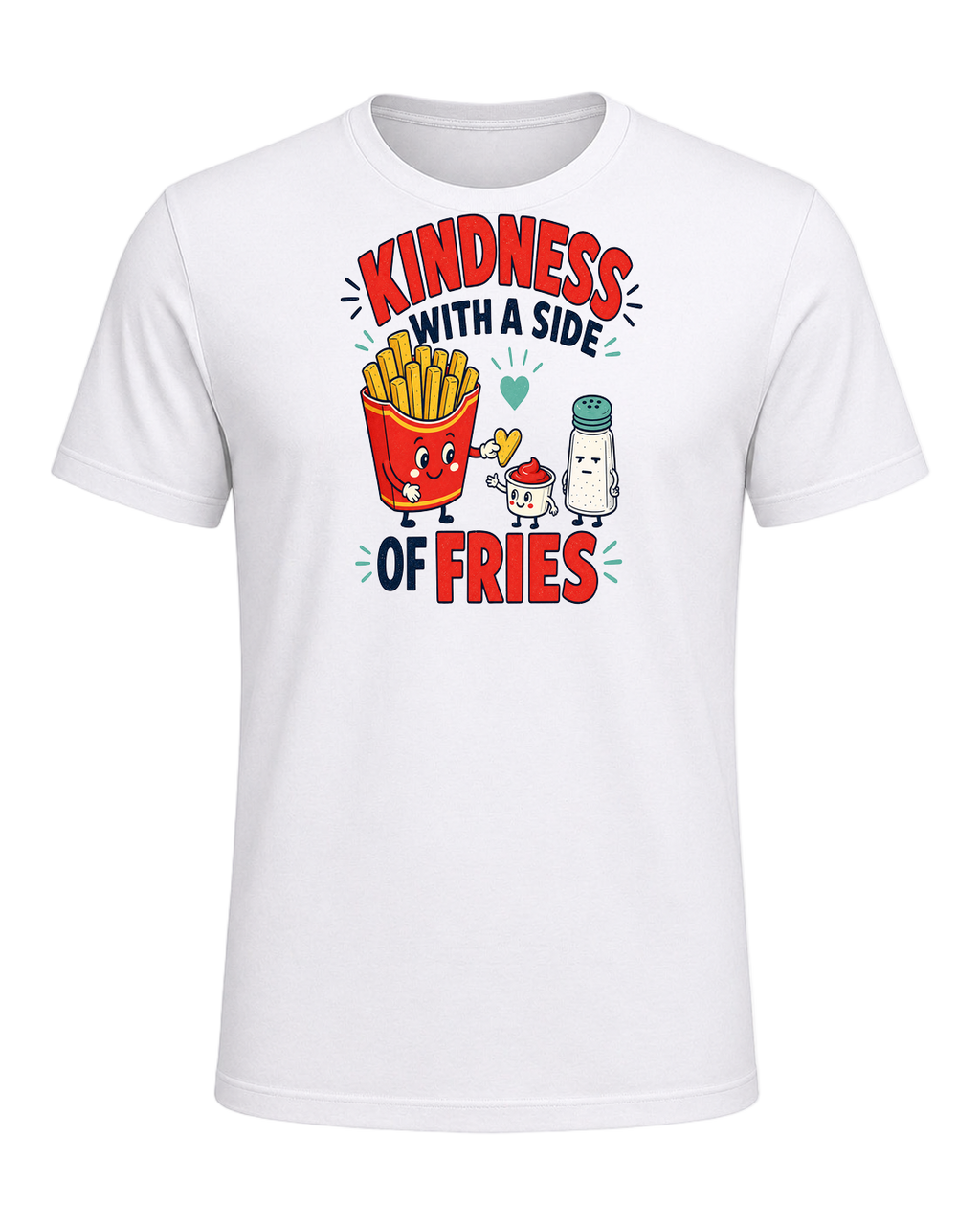 KINDNESS WITH A SIDE OF FRIES — White