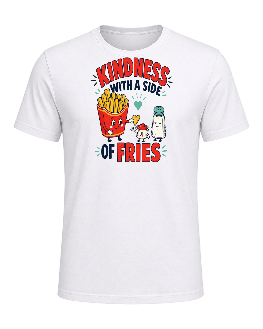 KINDNESS WITH A SIDE OF FRIES — White