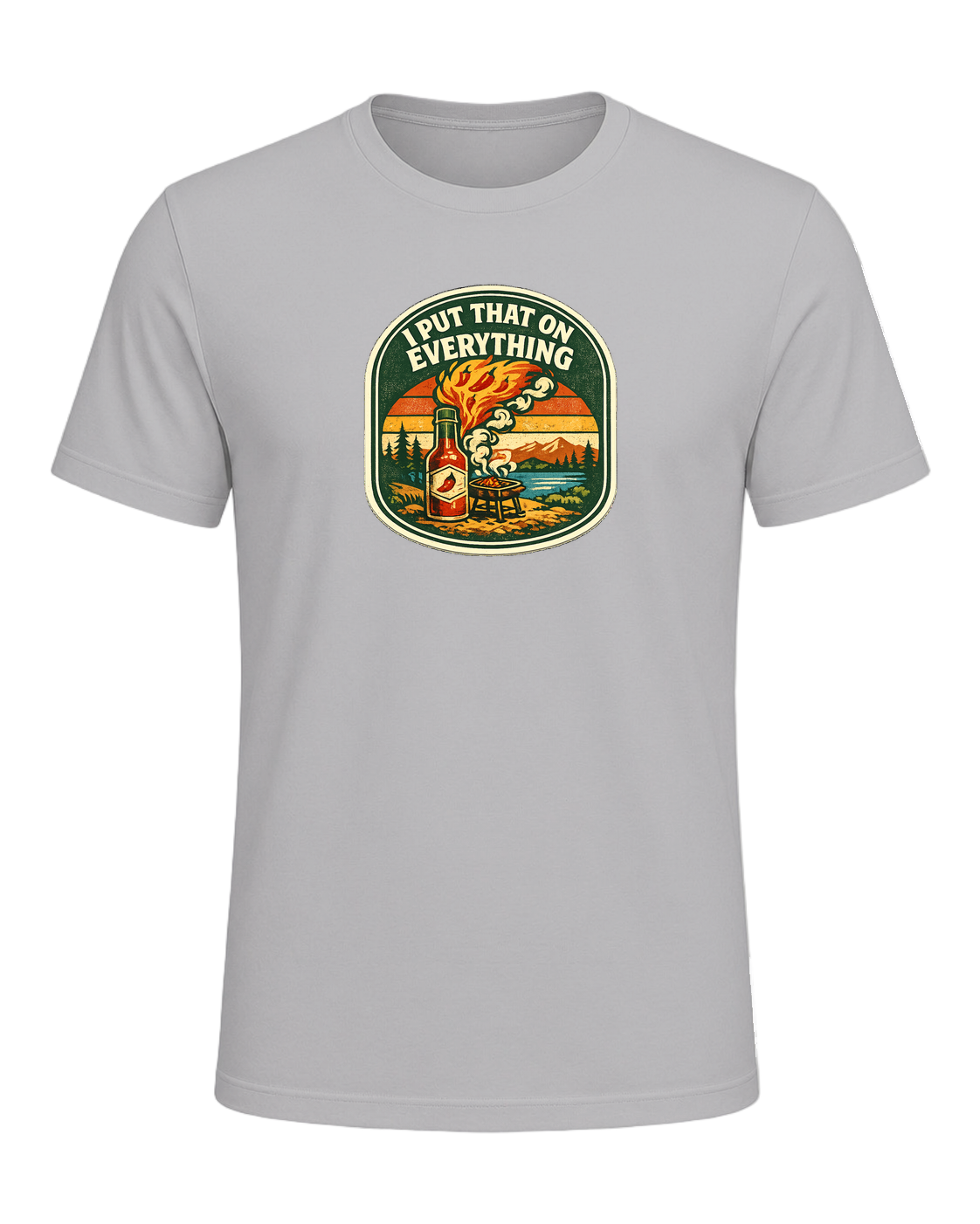 I Put That On Everything Tee — Athletic Heather