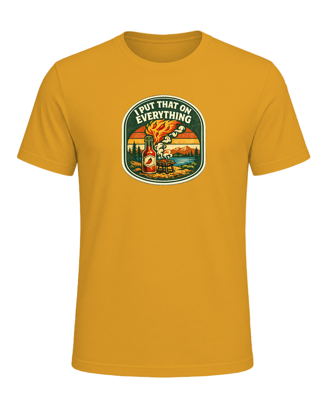 I Put That On Everything Tee — Mustard