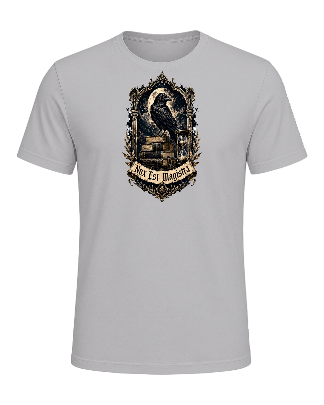 Latin Motto Crest — Athletic Heather