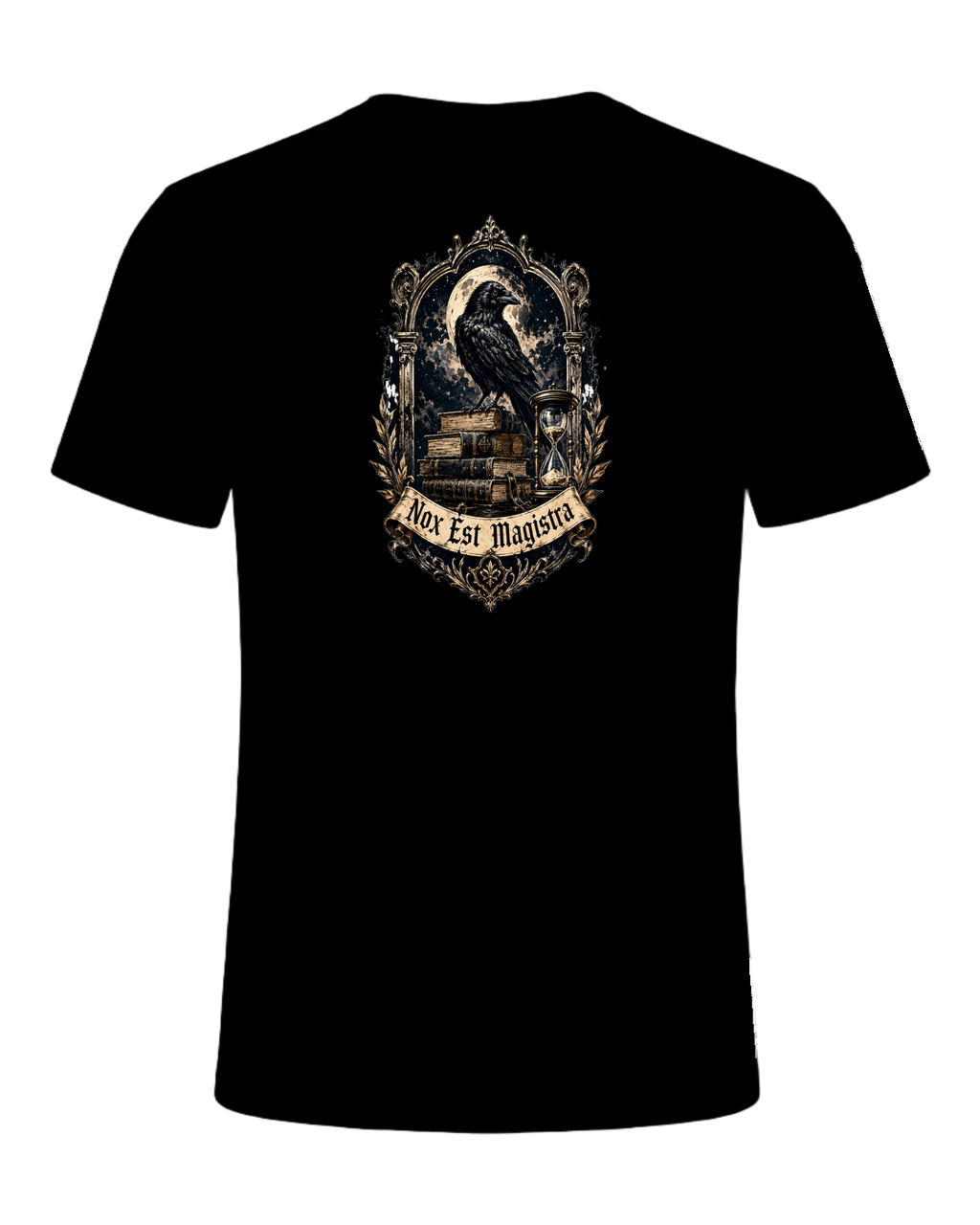 Latin Motto Crest — Black
