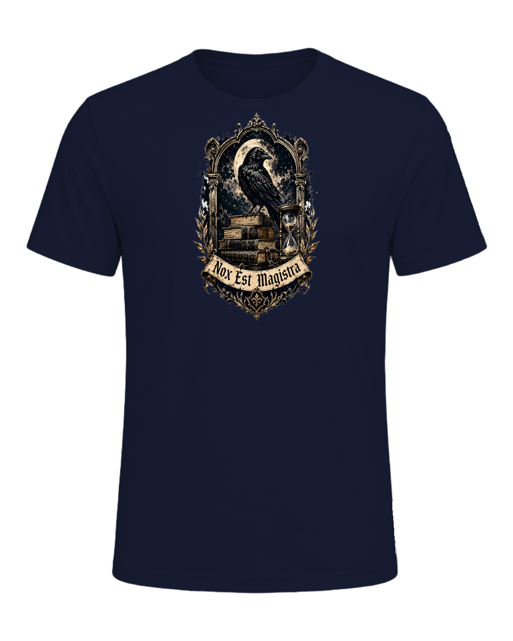 Latin Motto Crest — Navy
