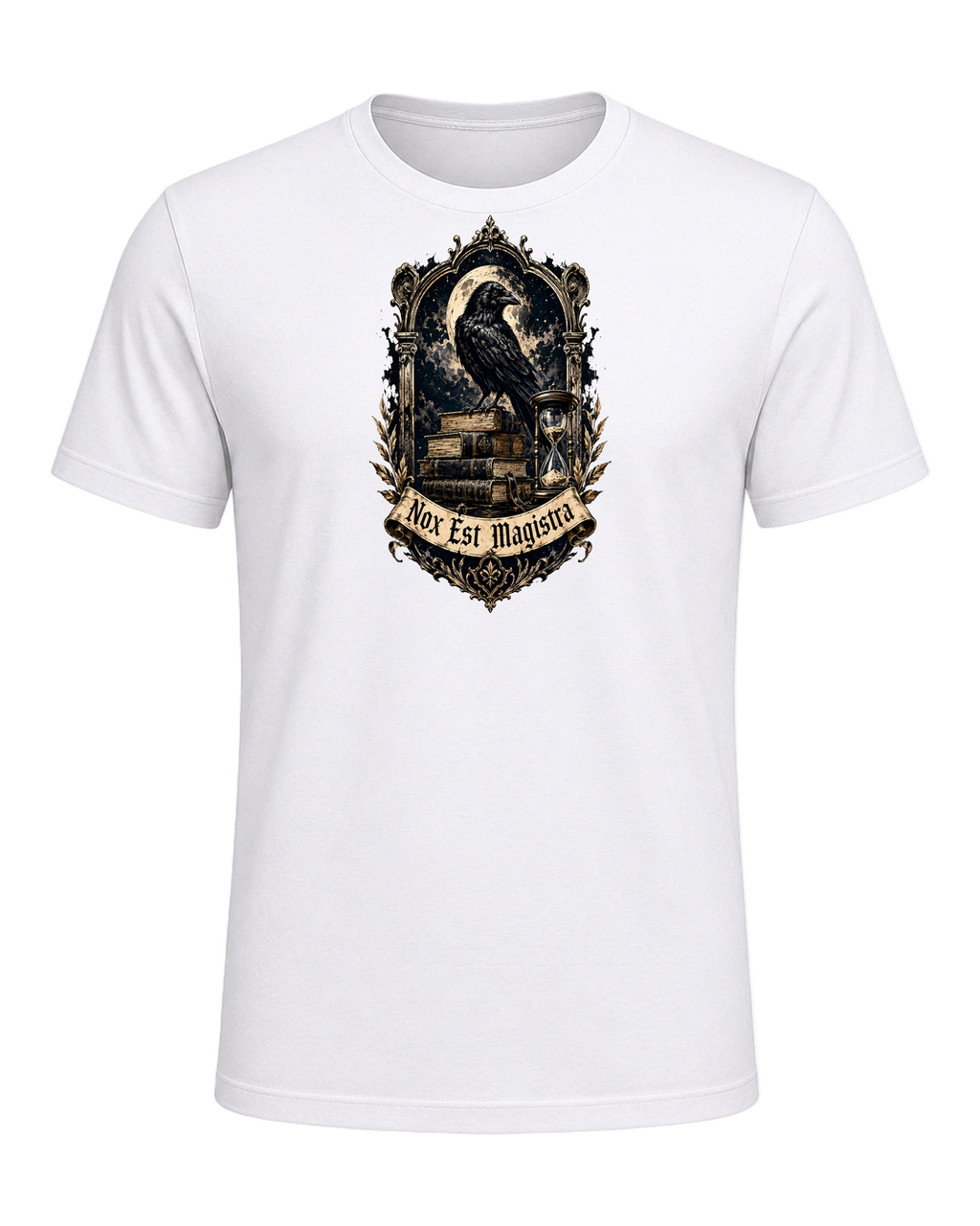 Latin Motto Crest — White