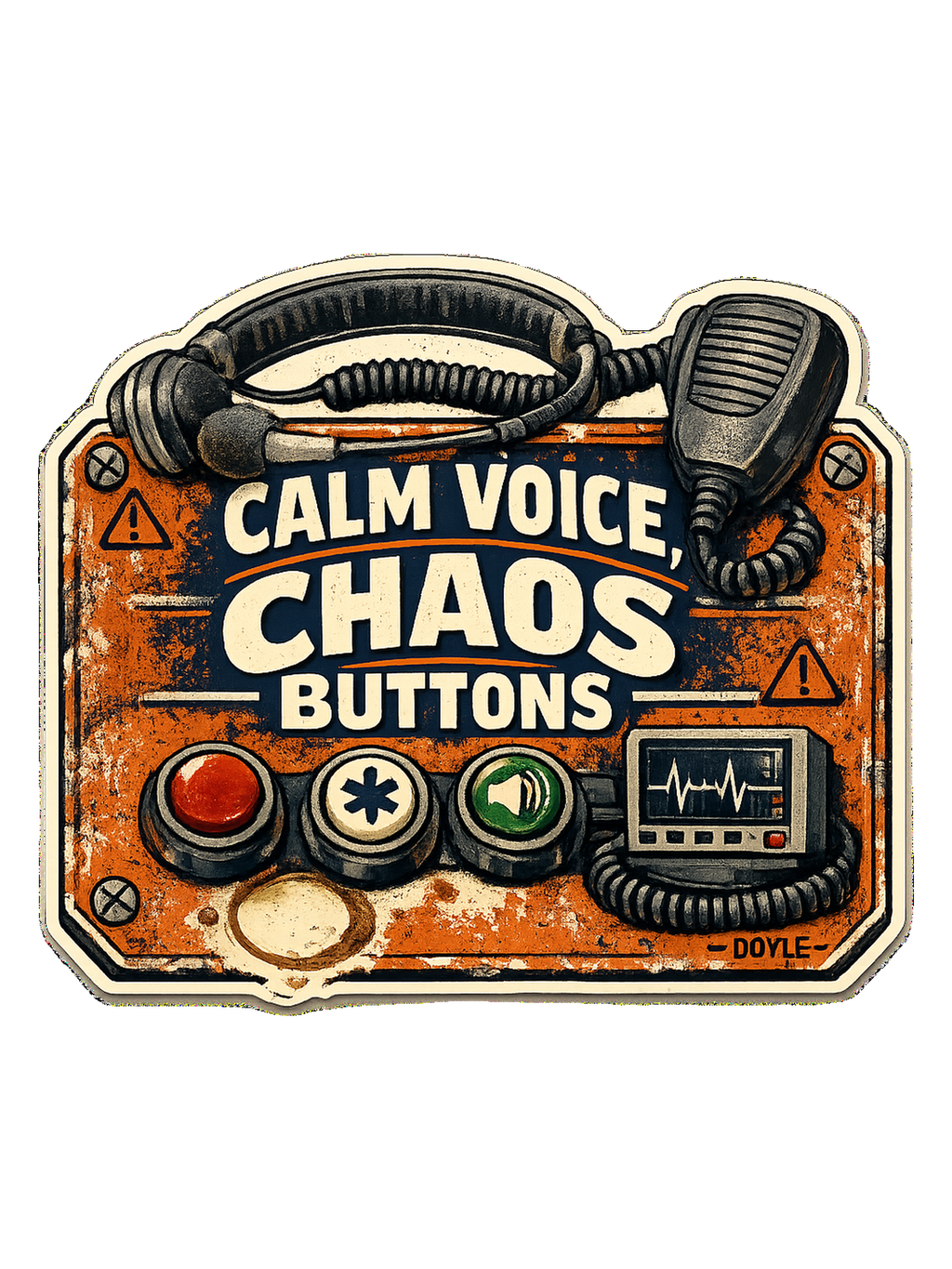 Calm Voice, Chaos Buttons Tee