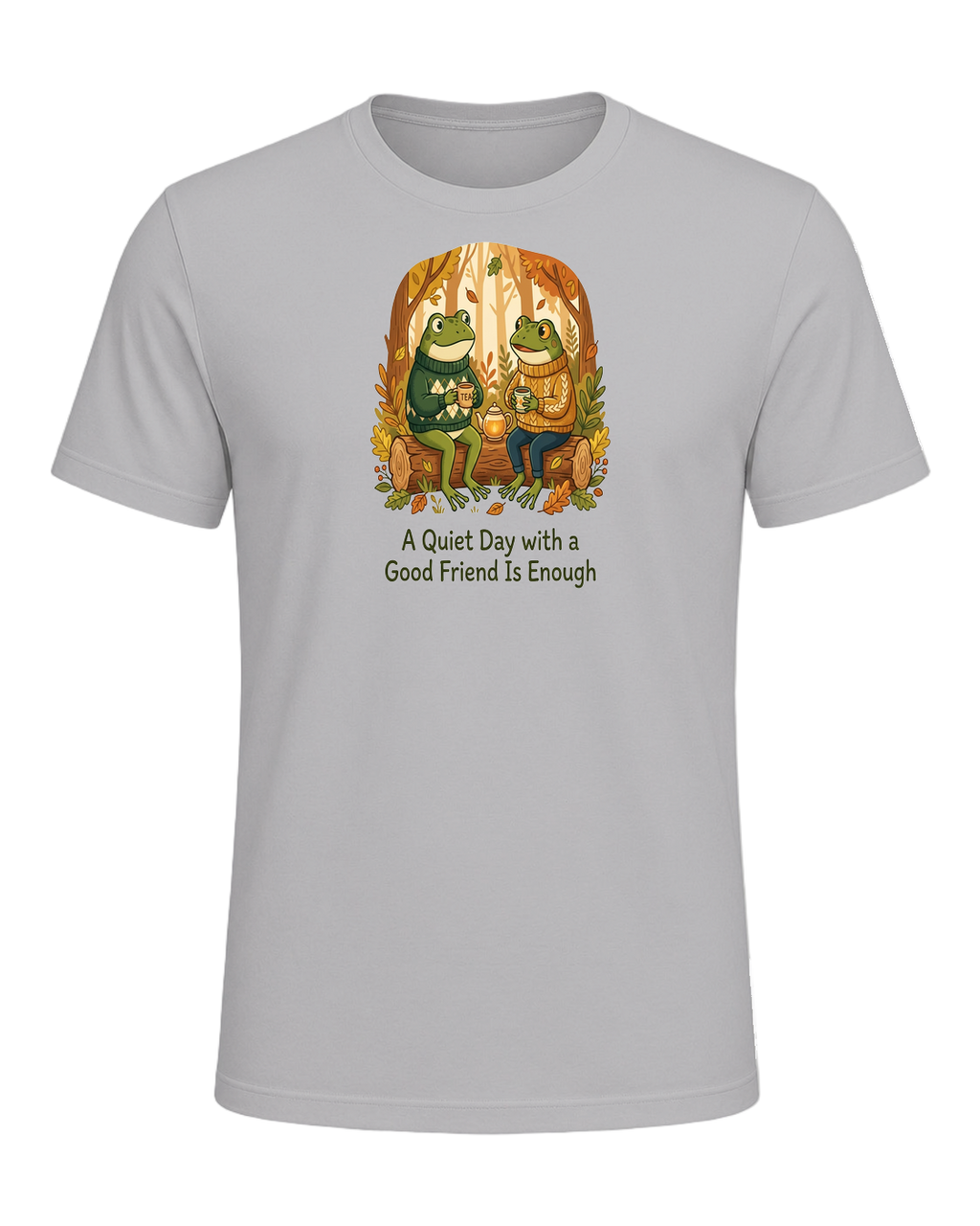 Cozy Frog Friends — Athletic Heather