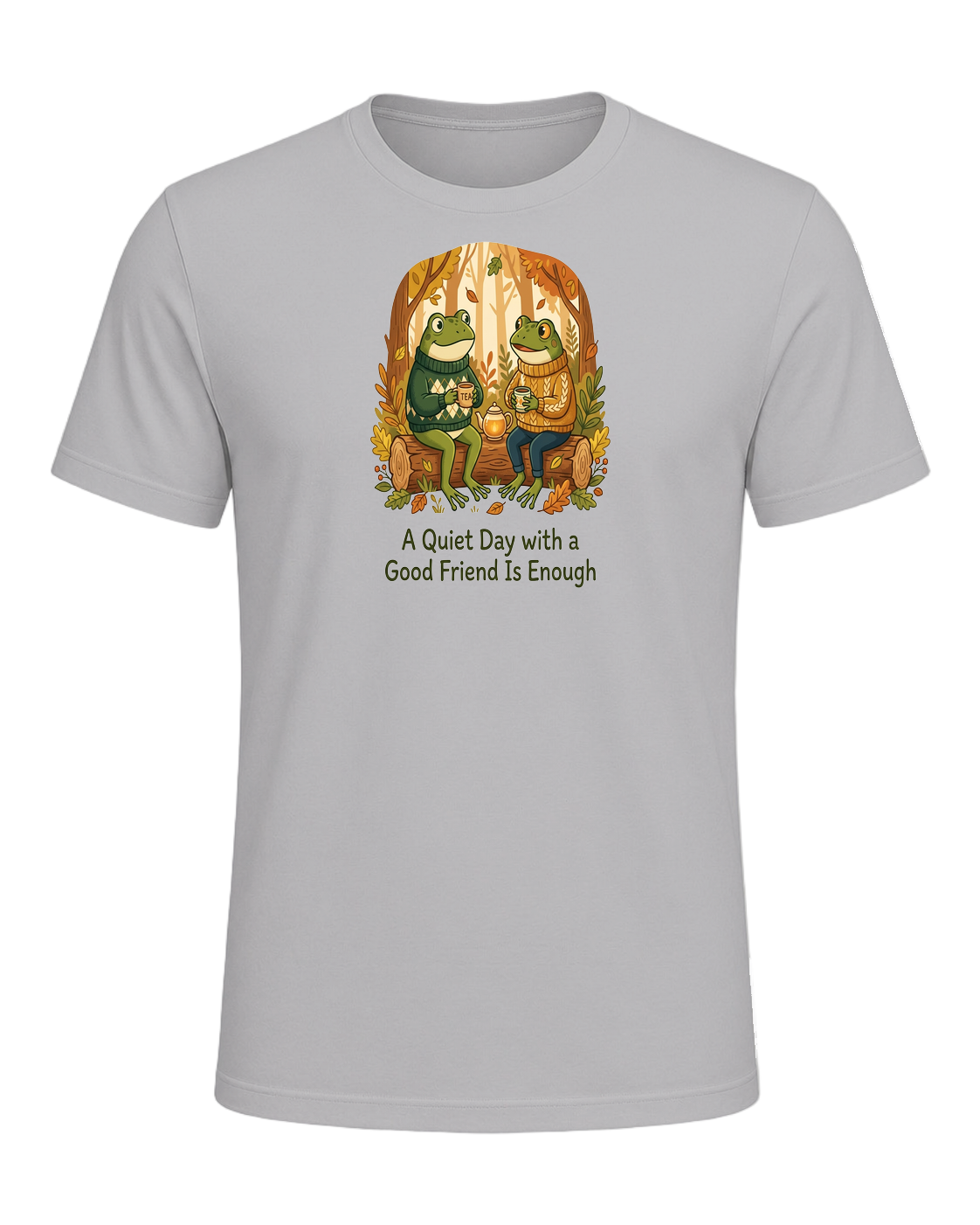 Cozy Frog Friends — Athletic Heather