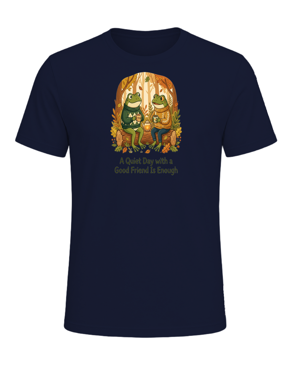 Cozy Frog Friends — Navy