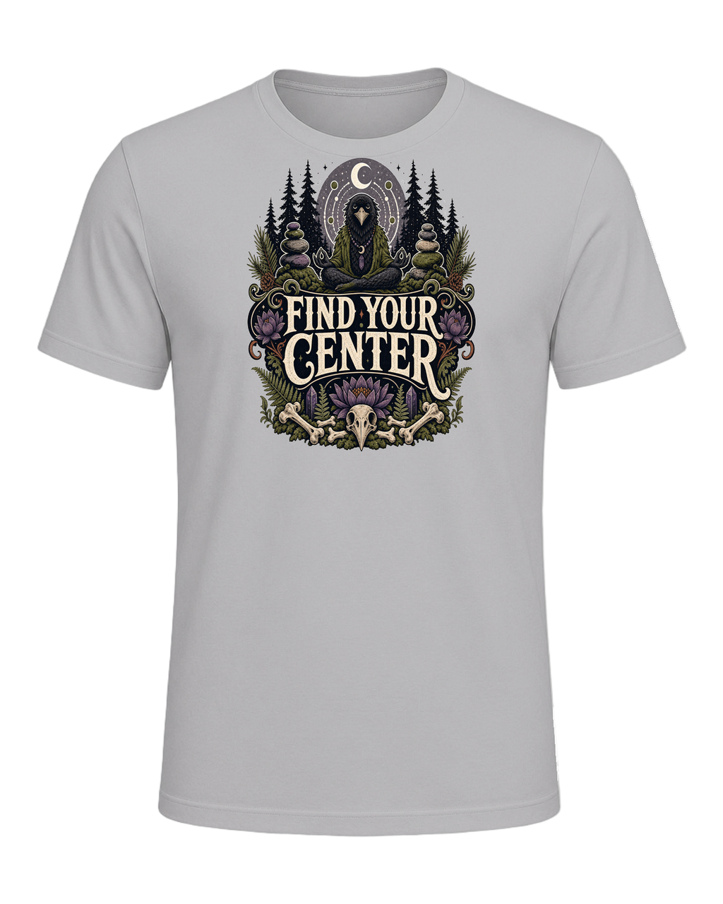 FIND YOUR CENTER — Athletic Heather