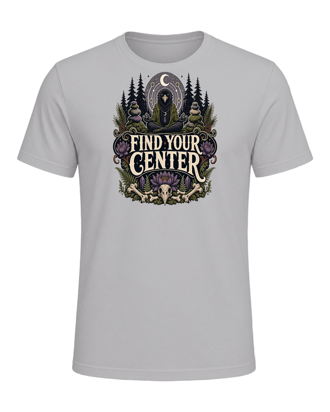 FIND YOUR CENTER — Athletic Heather