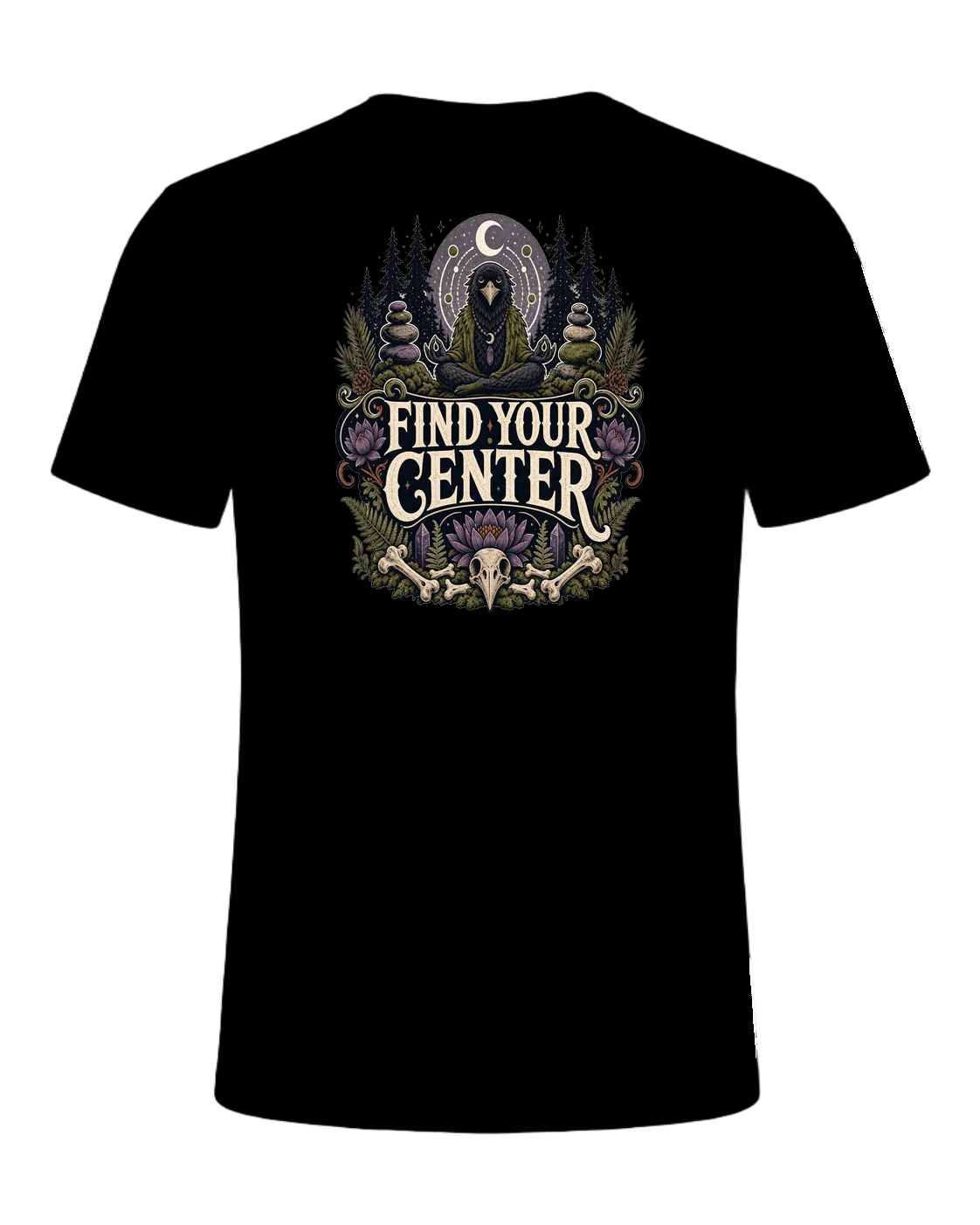 FIND YOUR CENTER — Black