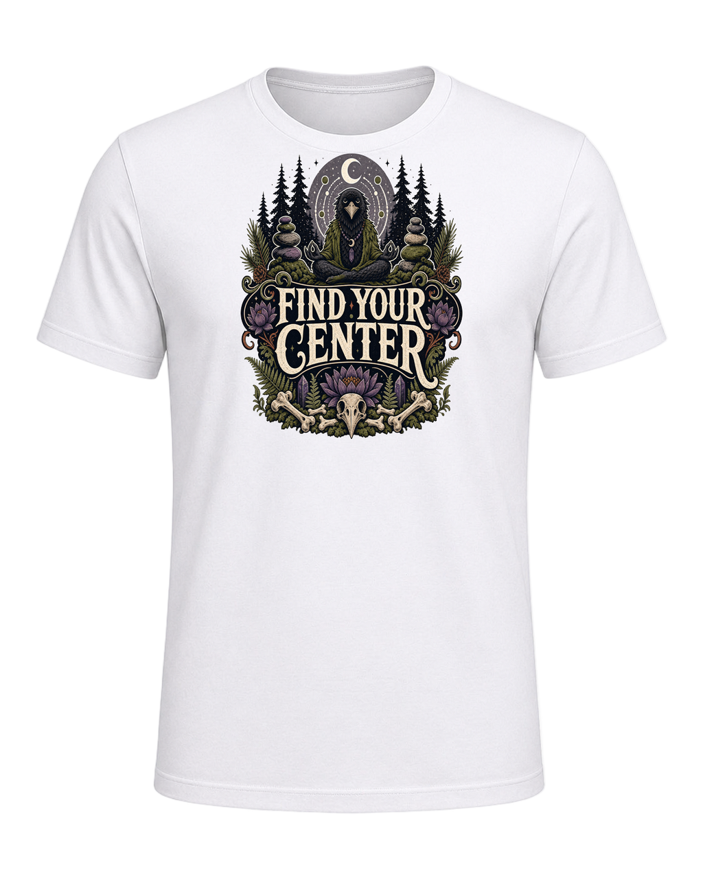FIND YOUR CENTER — White