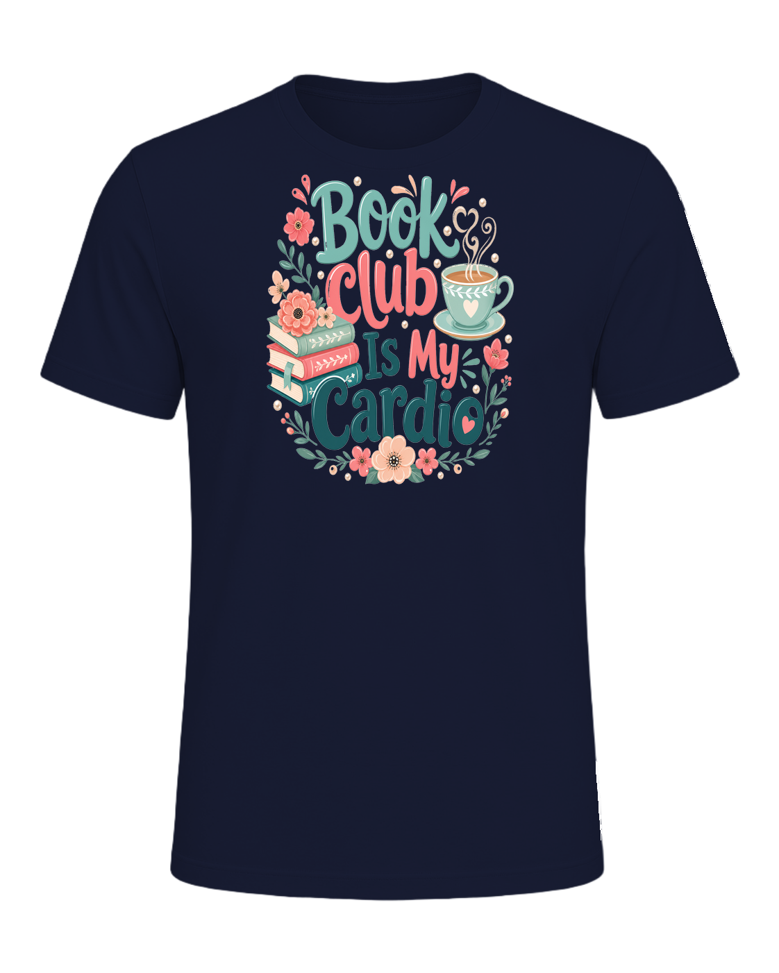 Book Club Is My Cardio — Navy