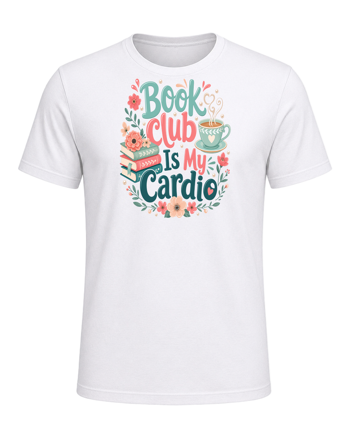 Book Club Is My Cardio — White