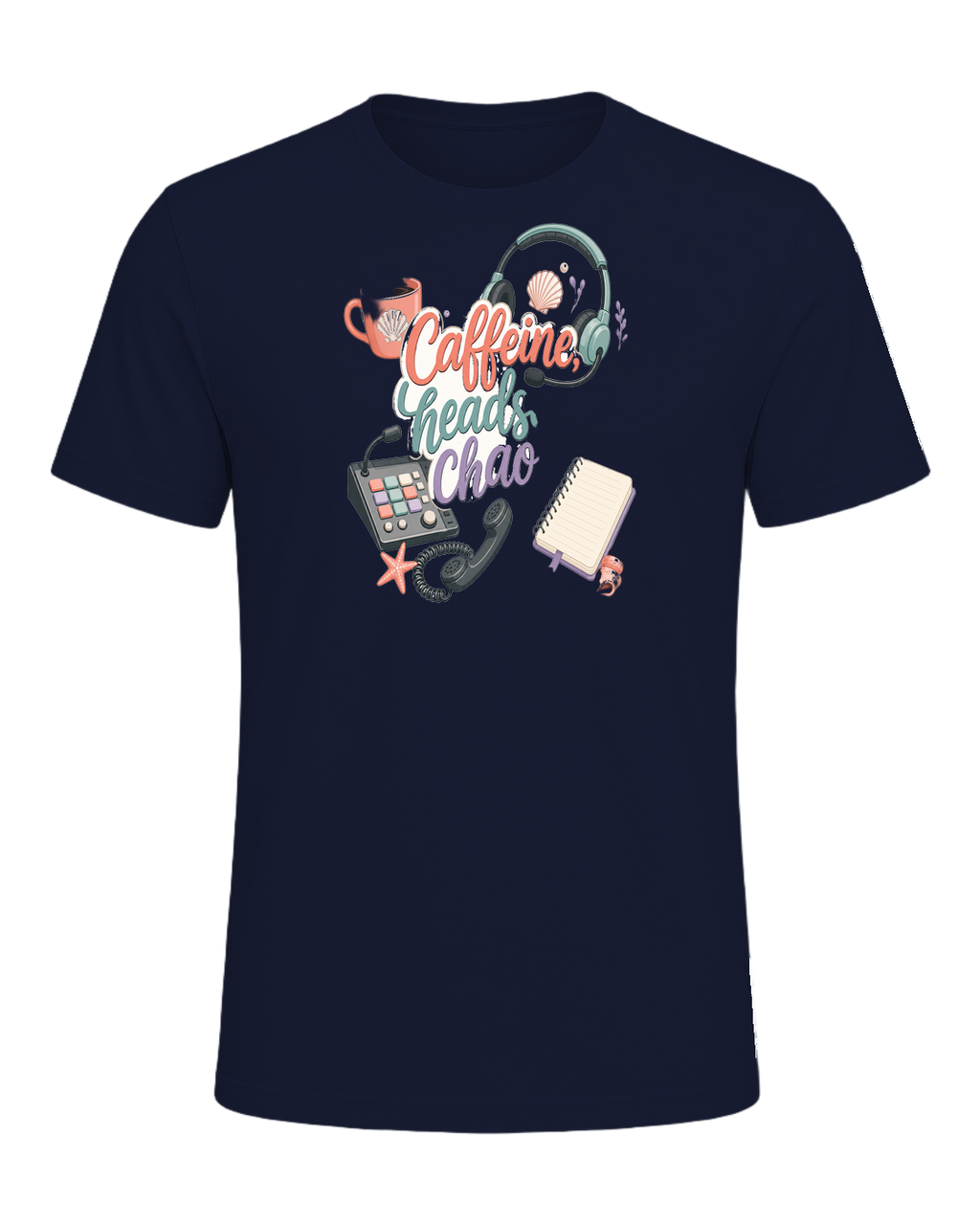 Caffeine, headset, chaos — Navy