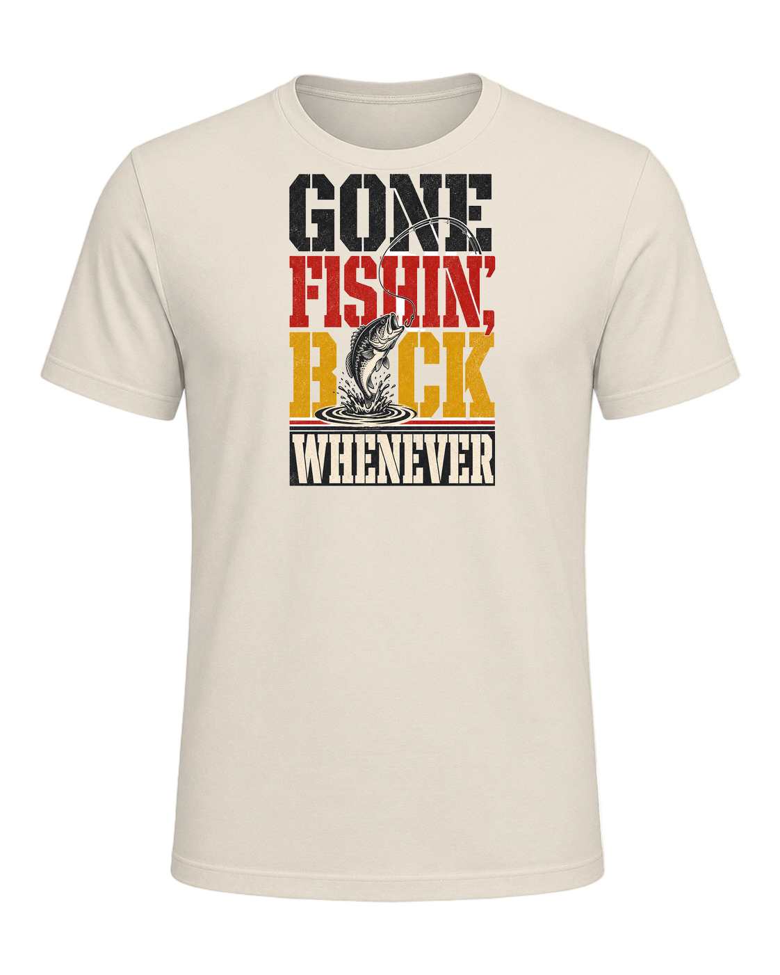 GONE FISHIN', BACK WHENEVER — Heather Prism Natural