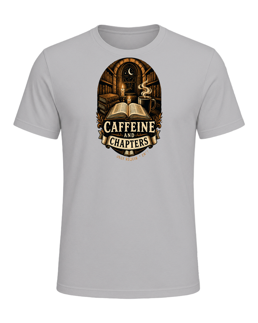 Books & Coffee — Athletic Heather