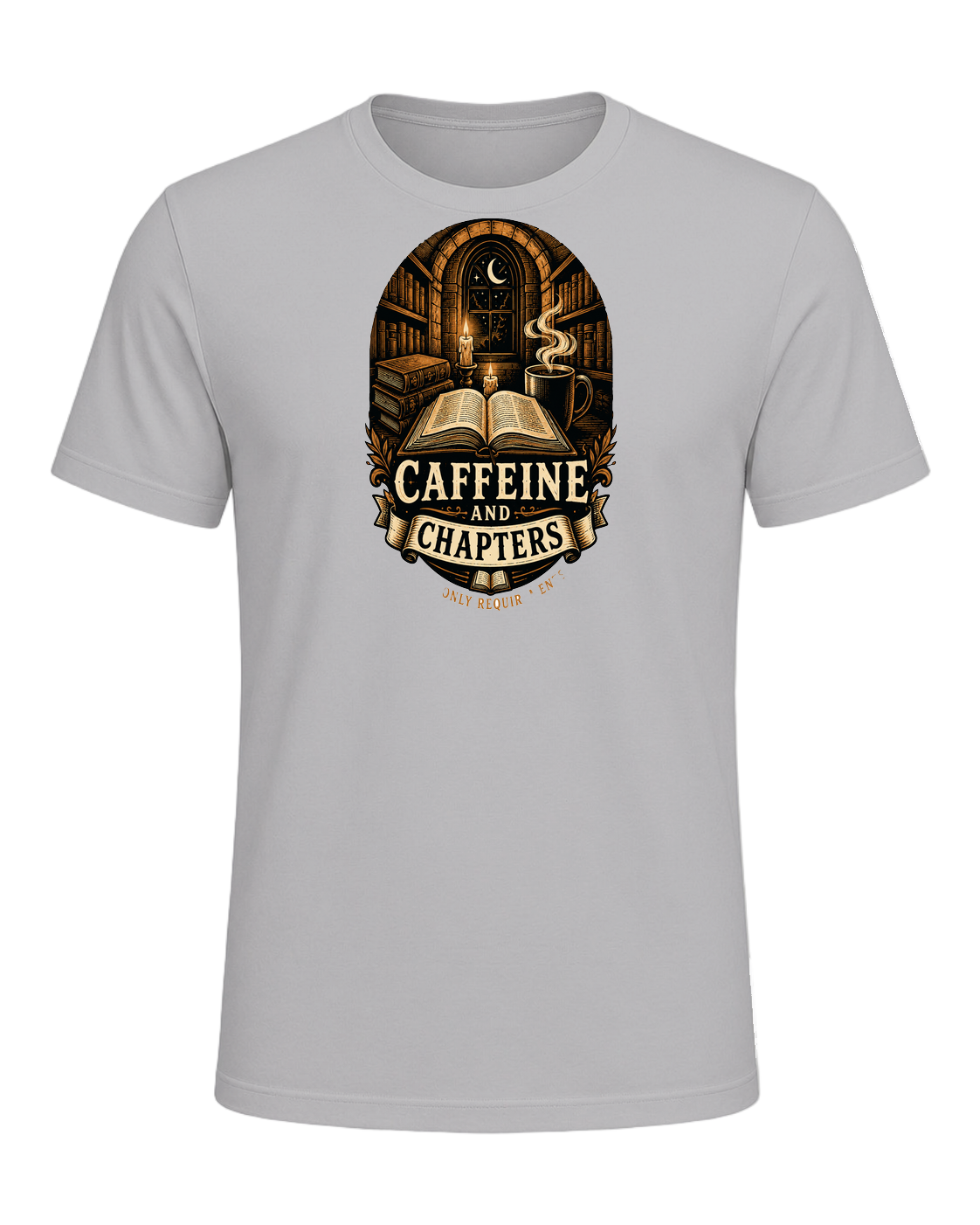 Books & Coffee — Athletic Heather