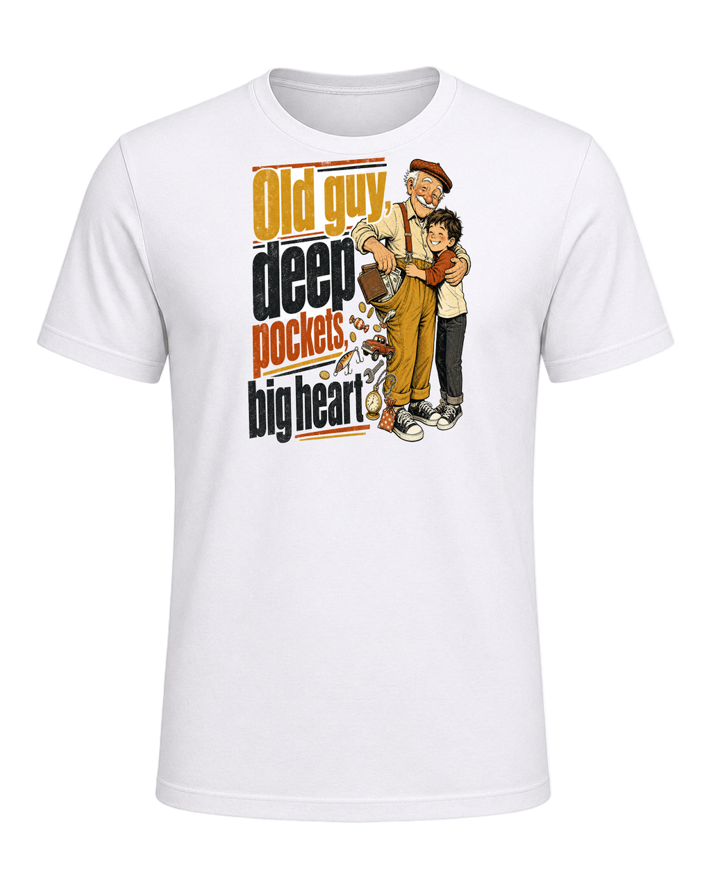 Old guy, deep pockets, big heart — White