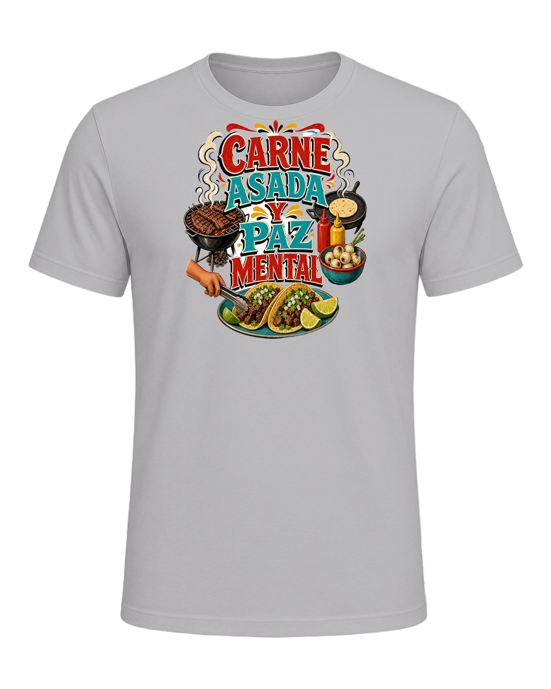 CARNE ASADA Y PAZ MENTAL — Athletic Heather