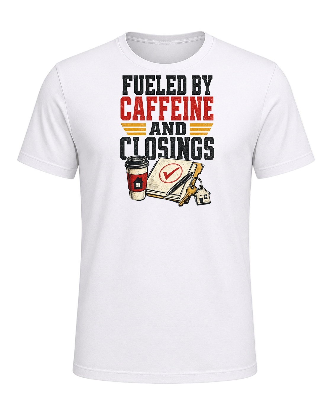 FUELED BY CAFFEINE AND CLOSINGS — White