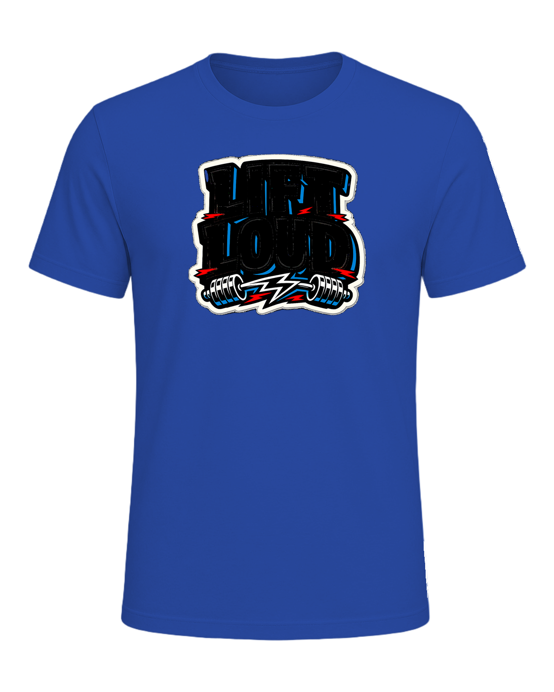 Lift Loud Tee — True Royal